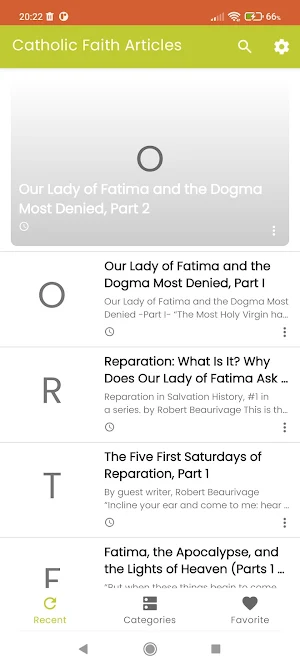 Catholic Faith Articles Screenshot 2