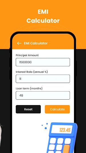 Easy Loan EMI Calculator Screenshot 1