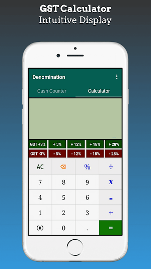 Cash Counter and GST Calculator - Denomination Screenshot 1