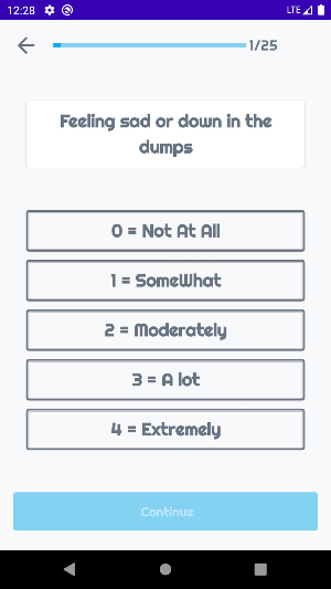 Depression Test Screenshot 1