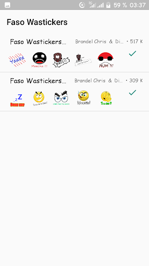 Faso Wastickers Screenshot 1