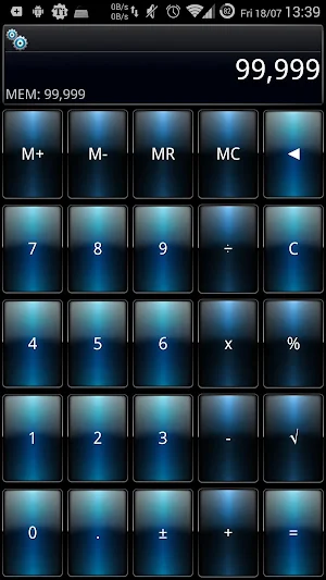 SCalc Dusk Blue theme Screenshot 1