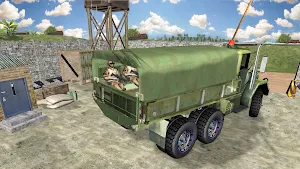 Army Checkpost Offroad Truck Driving Military Jeep Screenshot 3