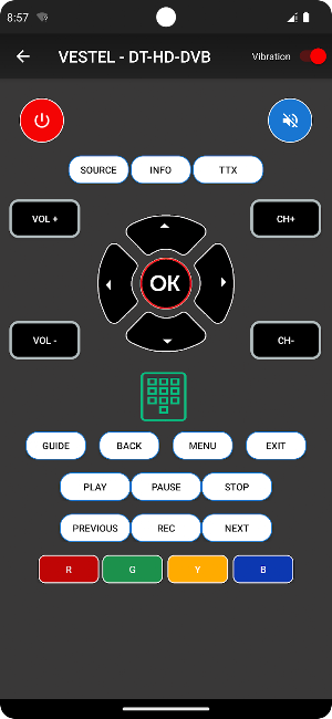 Remote for Vestel Tv Screenshot 2