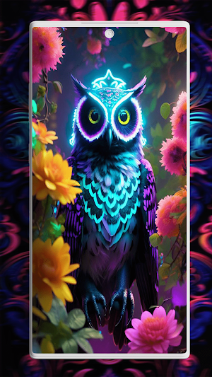 Neon Animals Walllaper Screenshot 3