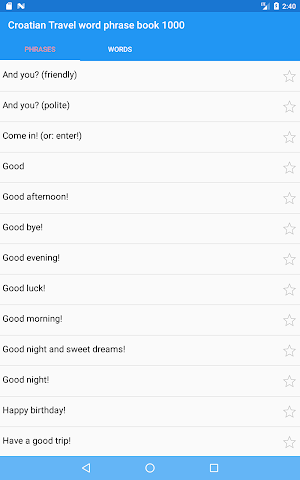 Croatian Travel word phrase book 1000 Screenshot 2
