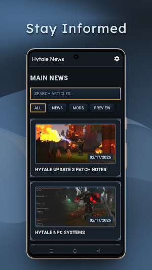 HyNews | Hytale News & Mods Screenshot 0