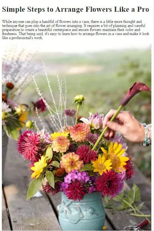 How to Arrange Flowers Screenshot 0
