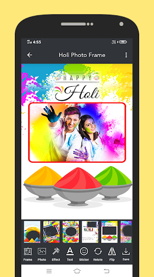 Holi Photo Frame Screenshot 2