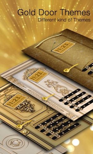 Gold Door Lock Screen Screenshot 2