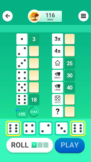 Yatzy Club Screenshot 1