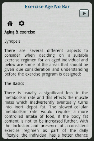 Exercise Age No Bar Screenshot 2