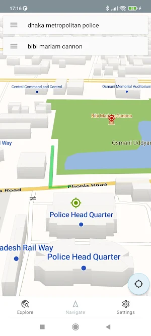 Dhaka Bangladesh Offline Map Screenshot 2