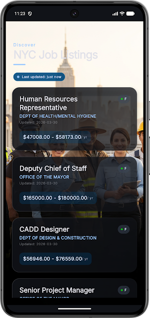 NYC Job Listings Screenshot 2