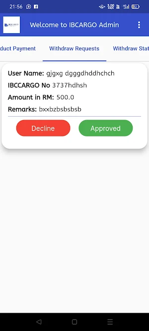 IBCCARGO Screenshot 2