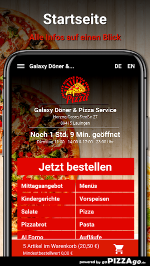 Galaxy Döner Pizza Service Screenshot 1