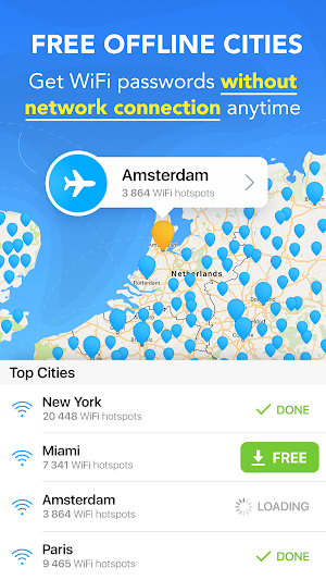 Free WiFi Passwords & Internet Hotspot - WiFi Map® Screenshot 3