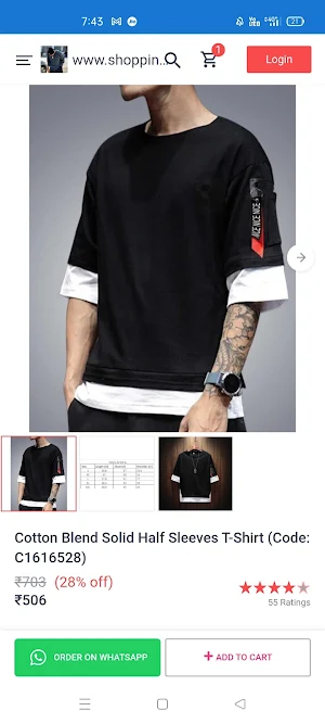 Shopping app mobile accessorie Screenshot 1