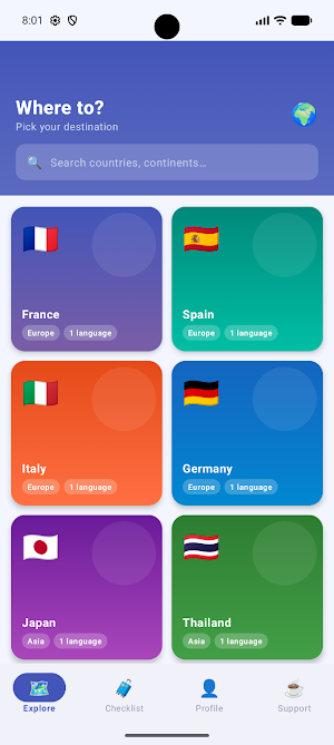 Tourist Talks: Learn Language Screenshot 1