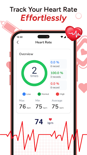 Blood Sugar BP & Heart Monitor Screenshot 2