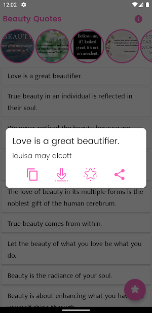 Beauty Quotes and Sayings Screenshot 1