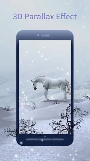 3D White Horse Live Wallpaper Screenshot 0
