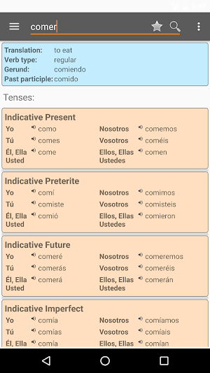 Spanish Verbs Pro Screenshot 0