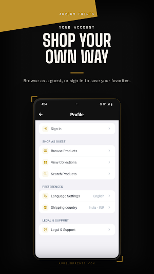 Aureum Prints Screenshot 3