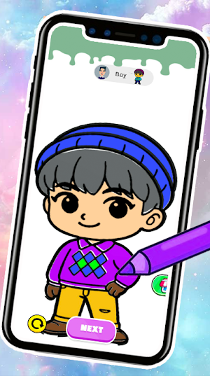 Kpop Demon Idol Coloring Screenshot 2
