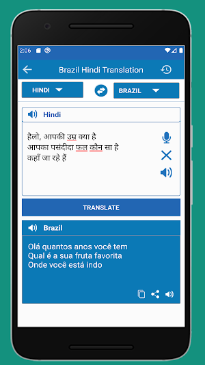 Hindi Brazil Translation Screenshot 1