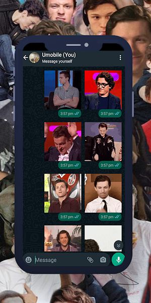 Tom Holland Animated Stickers Screenshot 1