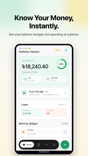Kori: Budget & Expense Tracker Screenshot 0