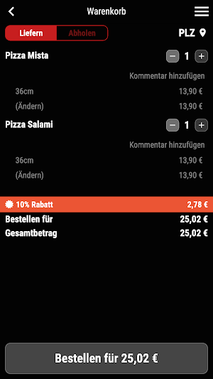 Pizza Kiss Screenshot 1