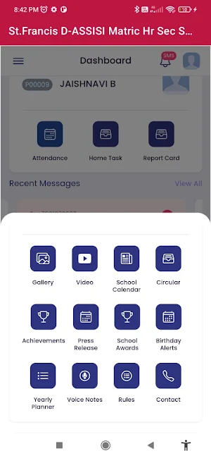 ST. FRANCIS D'ASSISI SCHOOL Screenshot 1