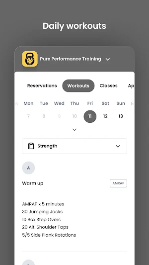 Pure Performance Training Screenshot 3