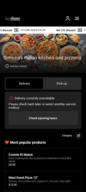 Simona's Italian Kitchen Screenshot 2