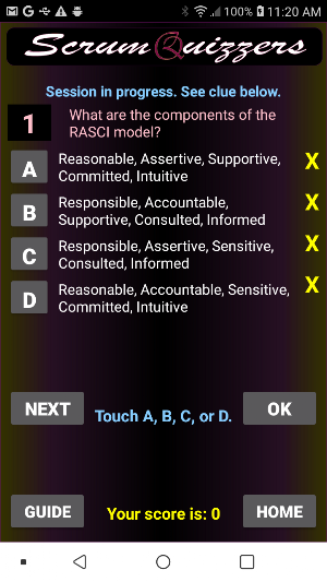 ScrumQuizzers Screenshot 1