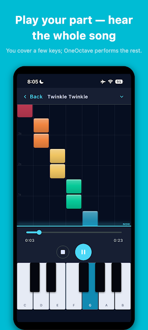 OneOctave – Play-Along Piano Screenshot 0
