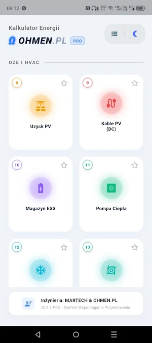 Kalkulator Energii - OhMEN.pl Screenshot 1