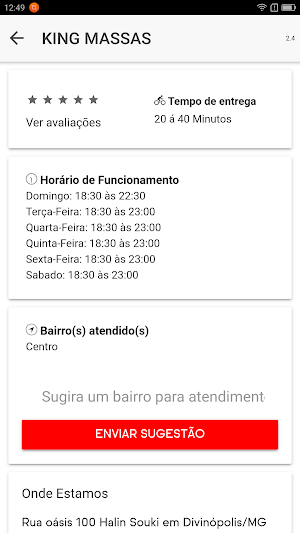 Pizzaria King Massas Screenshot 3