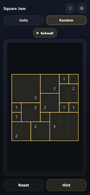 Square Jam - Area Logic Puzzle Screenshot 1