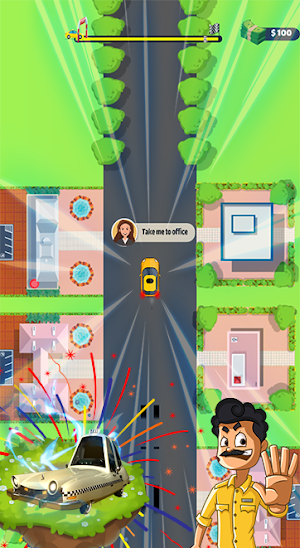 Smart Cabby - 2D Car Driving game Screenshot 0