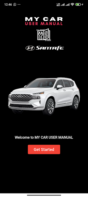 Hyundai Santa Fe User Manual Screenshot 0