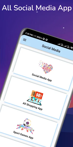 All in one social media app Screenshot 0
