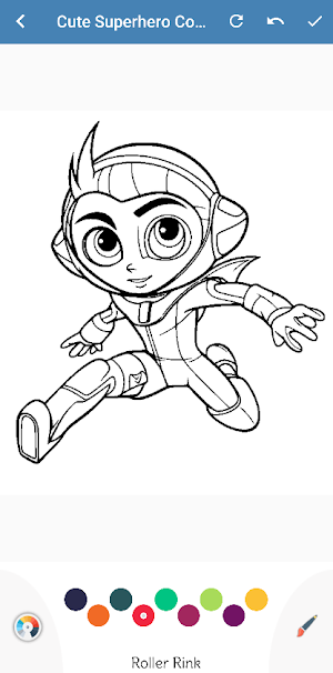 Cute Superhero Coloring Book Screenshot 2
