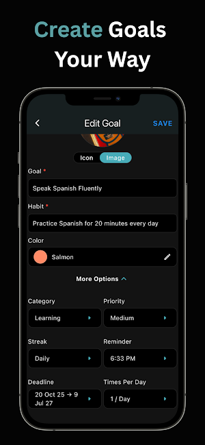 GoalSteps | Goal Tracker Screenshot 1