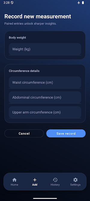 Weight Tracker BMI Calculator Screenshot 1