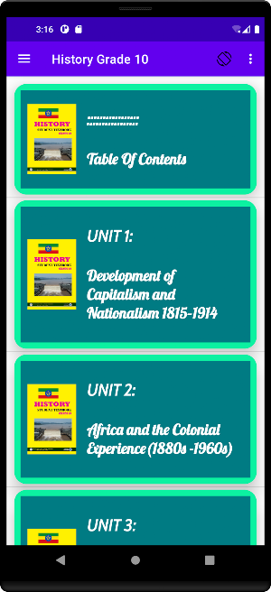 History grade 10 Textbook Screenshot 0