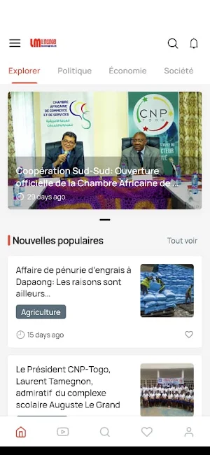Le messager actu Screenshot 0