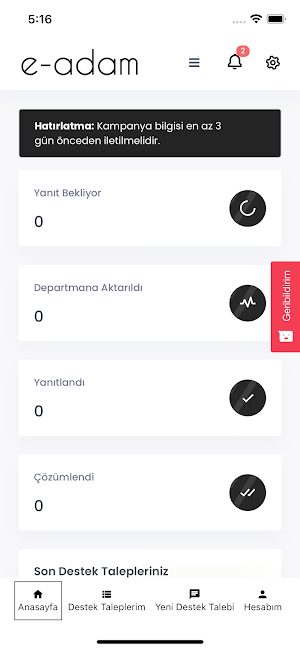 E-adam Destek Screenshot 1